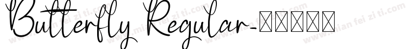Butterfly Regular字体转换